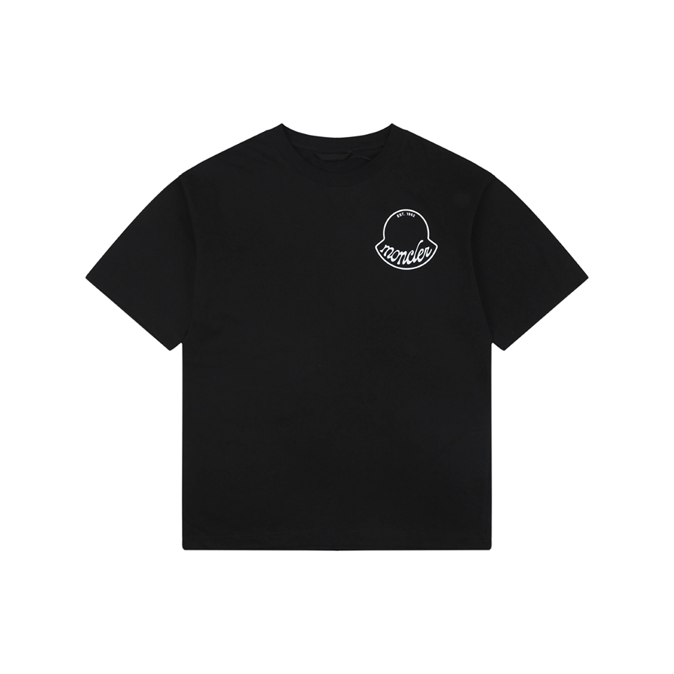 Moncler 1952 Signature “M” Logo Oversized T-Shirt Black Front view