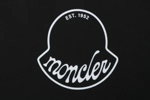 Moncler 1952 Signature “M” Logo Oversized T-Shirt Black Brand Print