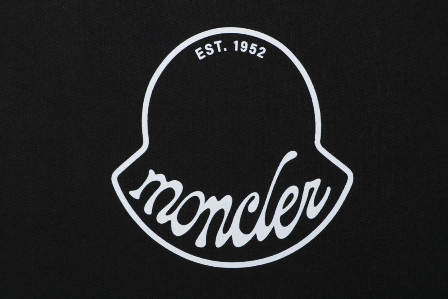 Moncler 1952 Signature “M” Logo Oversized T-Shirt Black Brand Print