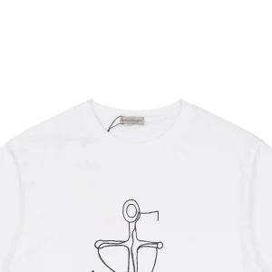 Moncler Anchor Sketch Graphic T-Shirt White