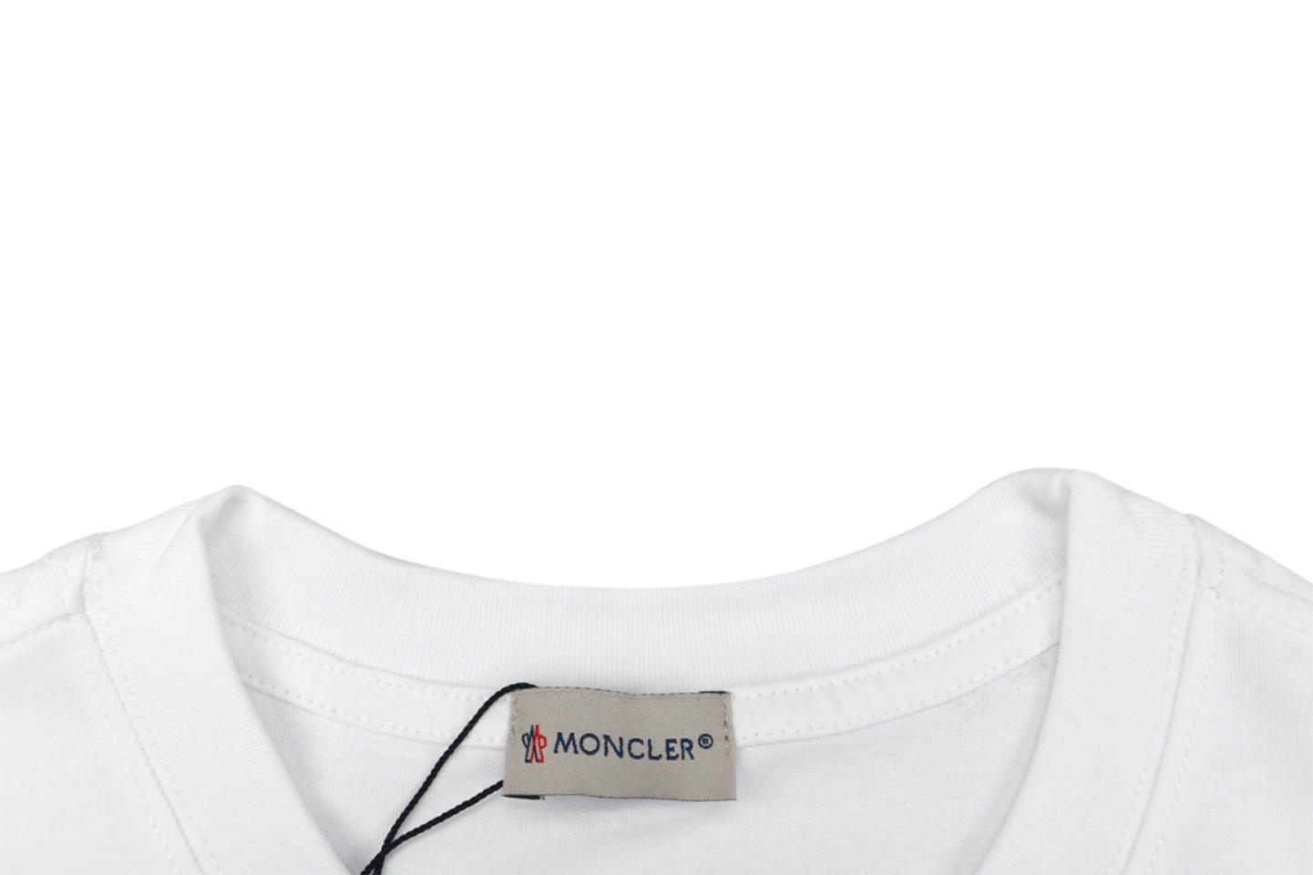 Moncler Anchor Sketch Graphic T-Shirt White Collar