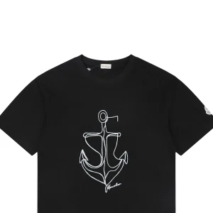 Moncler Anchor Sketch Graphic T-Shirt Black