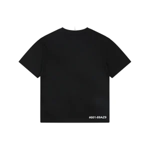 Moncler Collar Logo Minimal T-Shirt Black Back view
