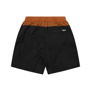 Moncler Color-Block Drawstring Swim Shorts Black Back view