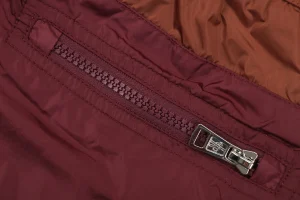 Moncler Color-Block Drawstring Swim Shorts Red Zipper