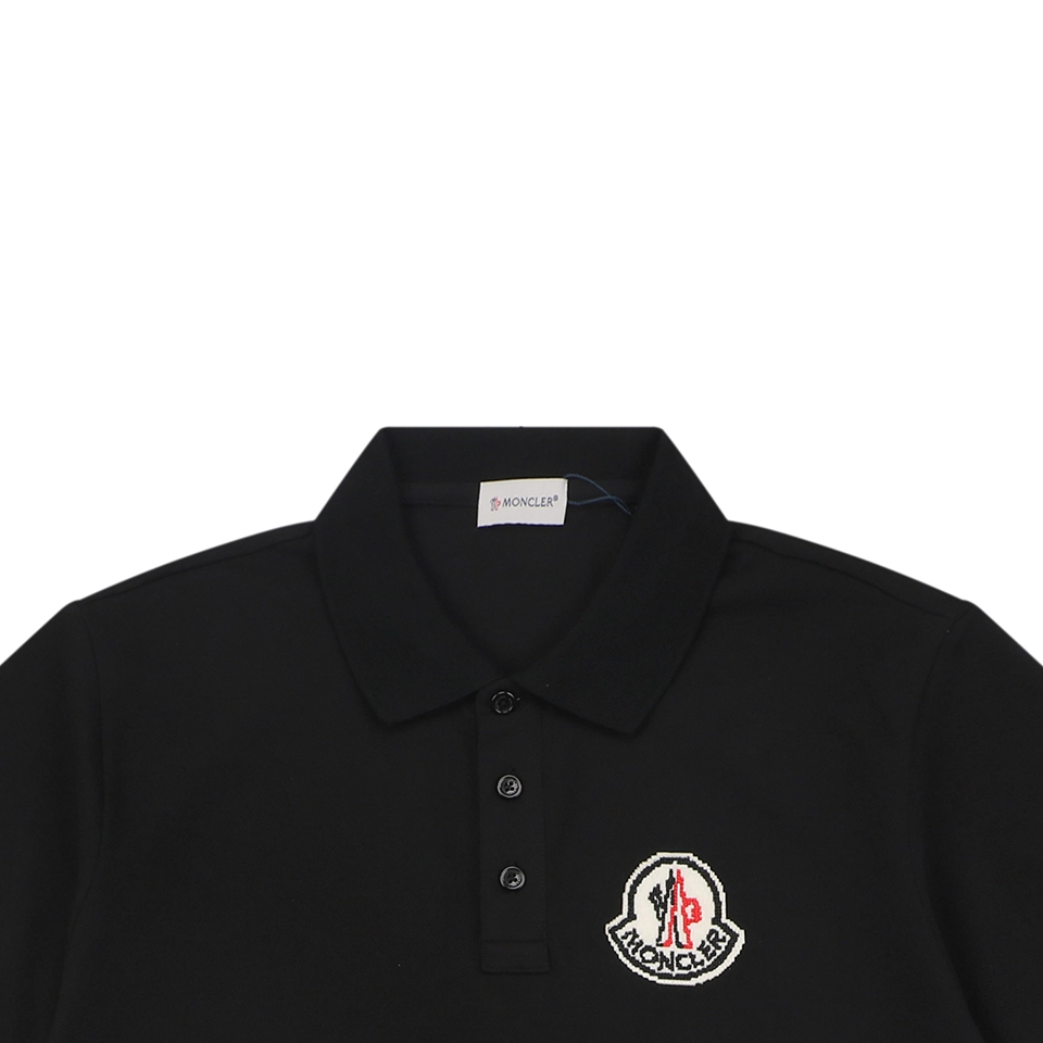 Moncler Crest Patch Polo T-Shirt