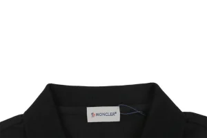 Moncler Crest Patch Polo T-Shirt Collar