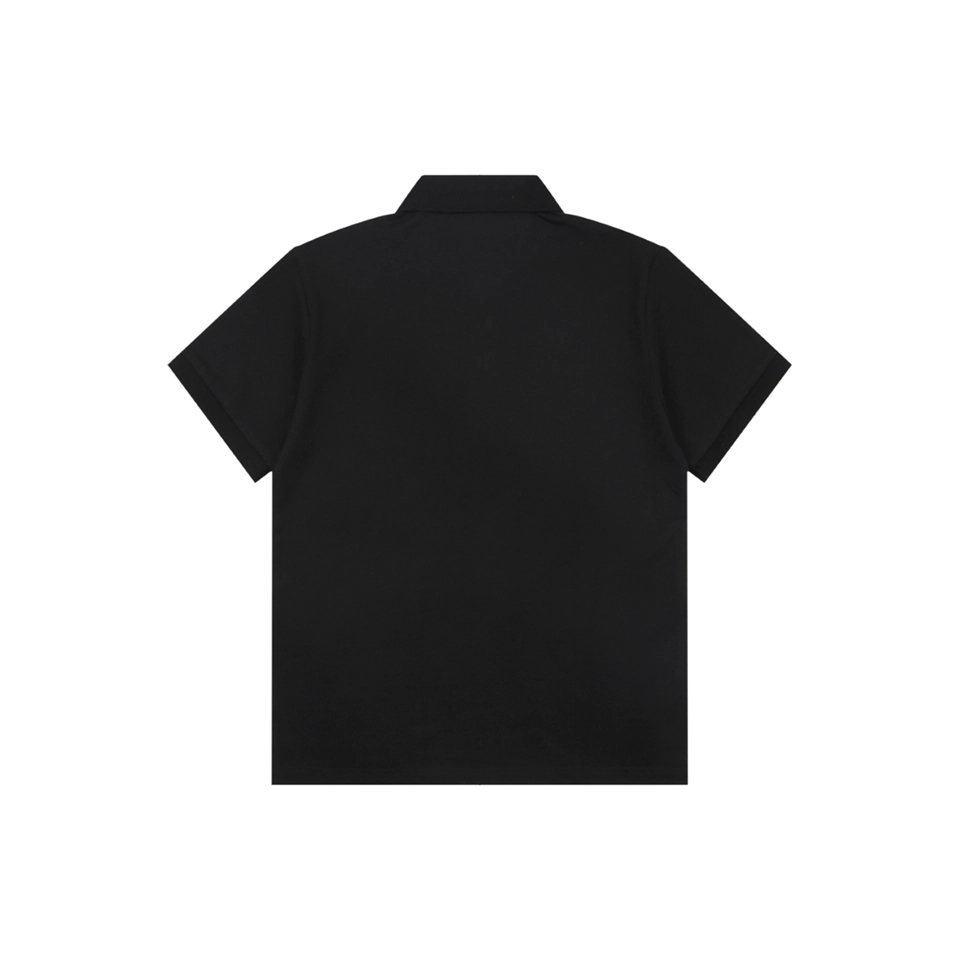 Moncler Crest Patch Polo T-Shirt Back view