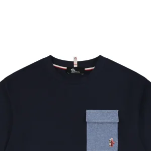 Moncler Denim Pocket T-Shirt Black