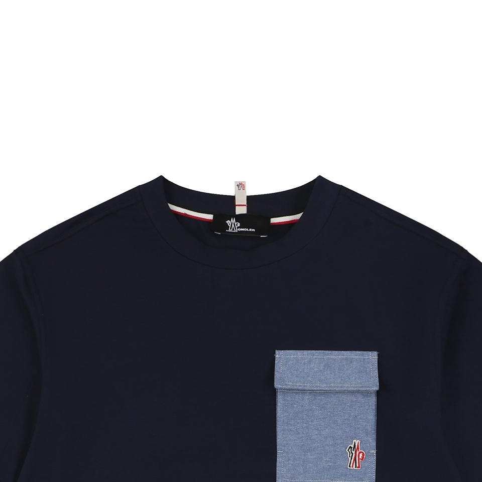 Moncler Denim Pocket T-Shirt Black