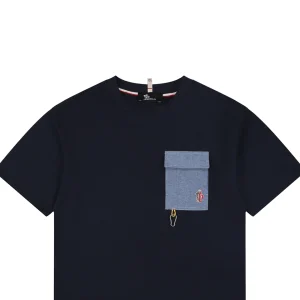 Moncler Denim Pocket T-Shirt Black