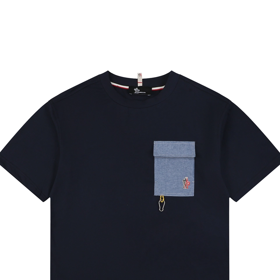 Moncler Denim Pocket T-Shirt Black