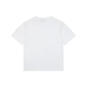 Moncler Geometric Logo Print Oversized T-Shirt White Back view