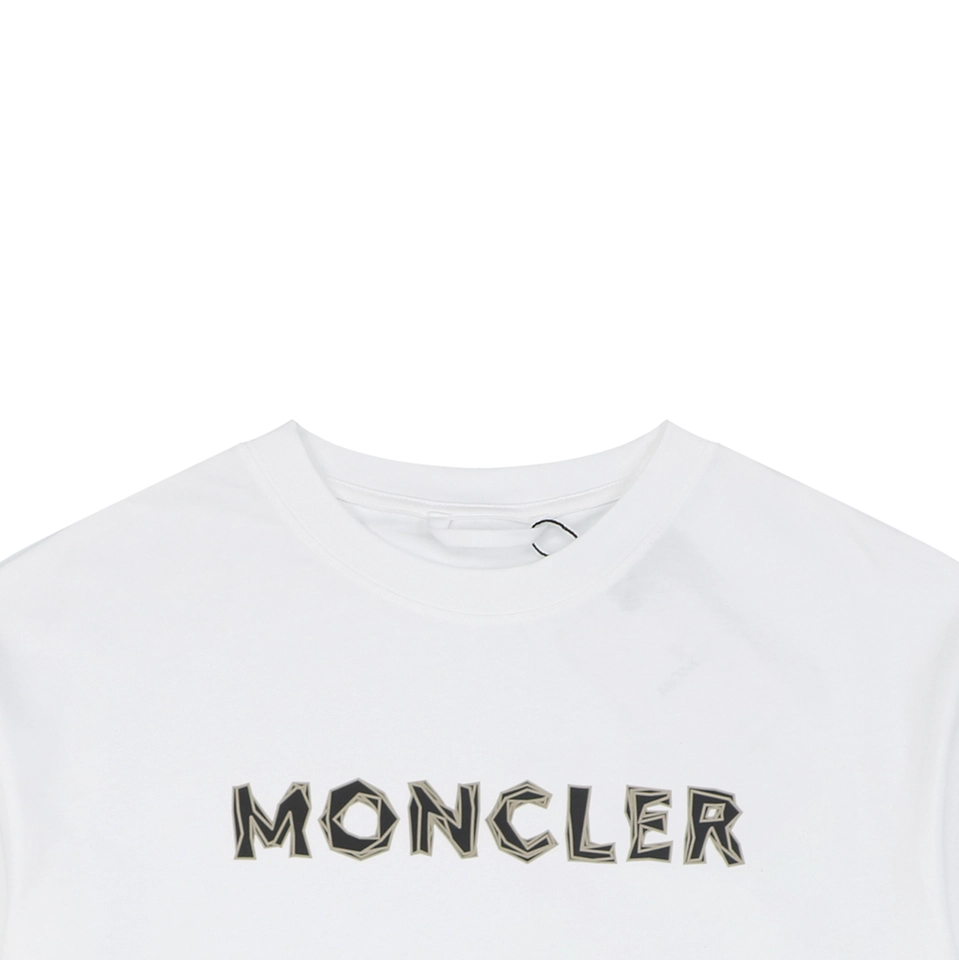 Moncler Geometric Logo Print T-Shirt