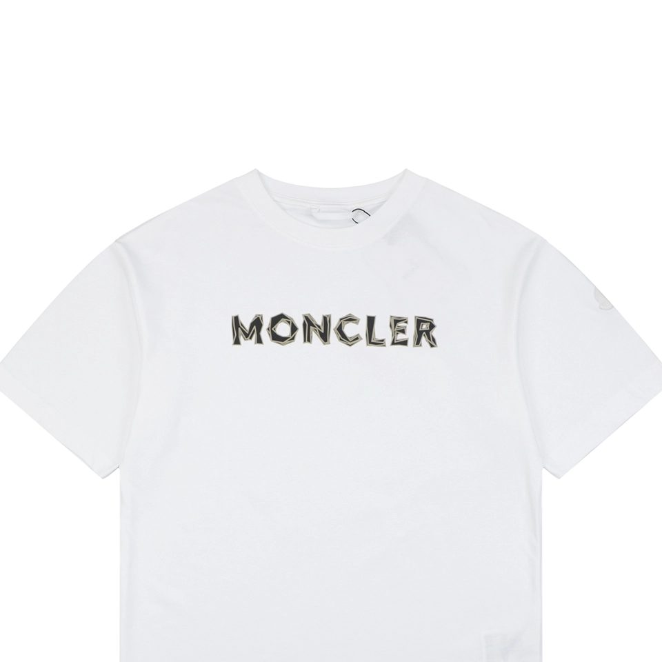 Moncler Geometric Logo Print T-Shirt