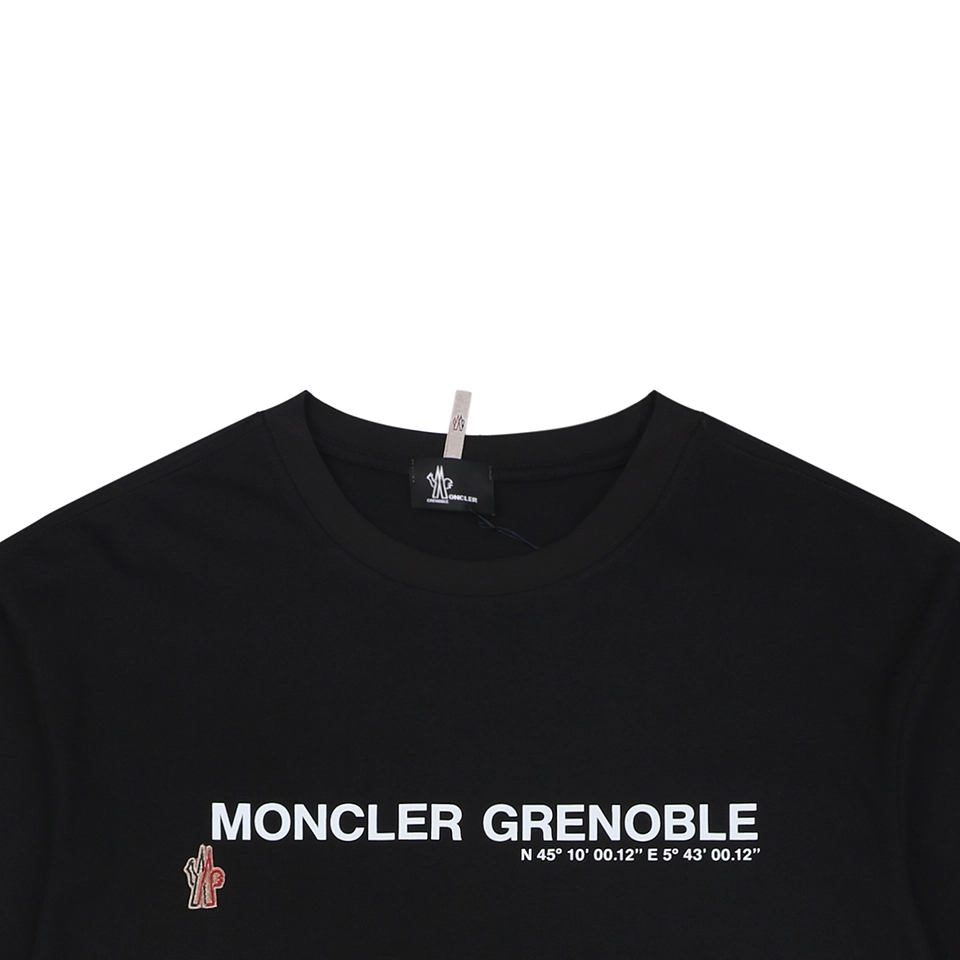 Moncler Grenoble Logo Print T-Shirt Black