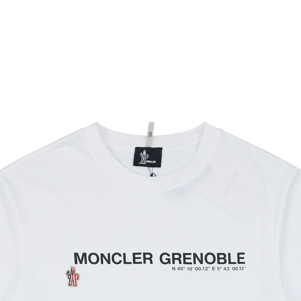 Moncler Grenoble Logo Print T-Shirt White