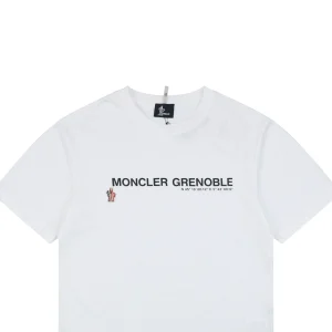 Moncler Grenoble Logo Print T-Shirt White