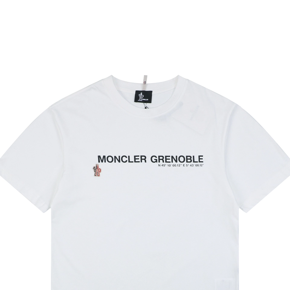 Moncler Grenoble Logo Print T-Shirt White