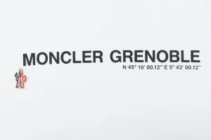 Moncler Grenoble Logo Print T-Shirt White Front Print