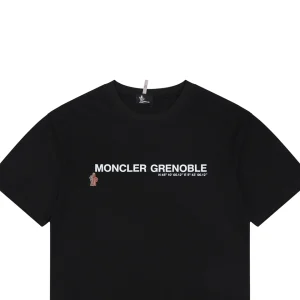 Moncler Grenoble Logo Print T-Shirt Black