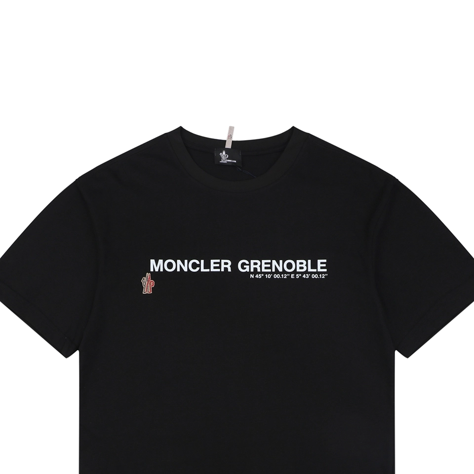 Moncler Grenoble Logo Print T-Shirt Black