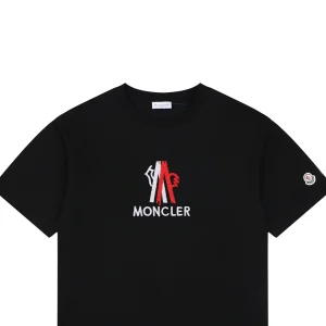 Moncler Interwoven Rooster “M” Logo T-Shirt Black