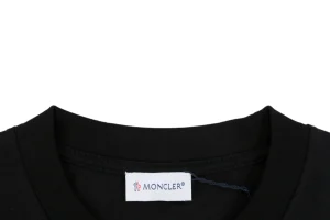 Moncler Interwoven Rooster “M” Logo T-Shirt Black Collar