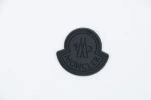 Moncler Mini Logo Embroidered T-Shirt White Brand label