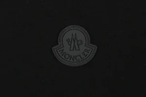 Moncler Mini Logo Embroidered T-Shirt Black Brand label