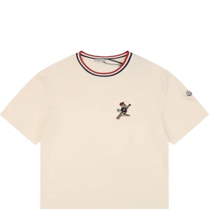 Moncler MonDuck Embroidered T-Shirt Beige