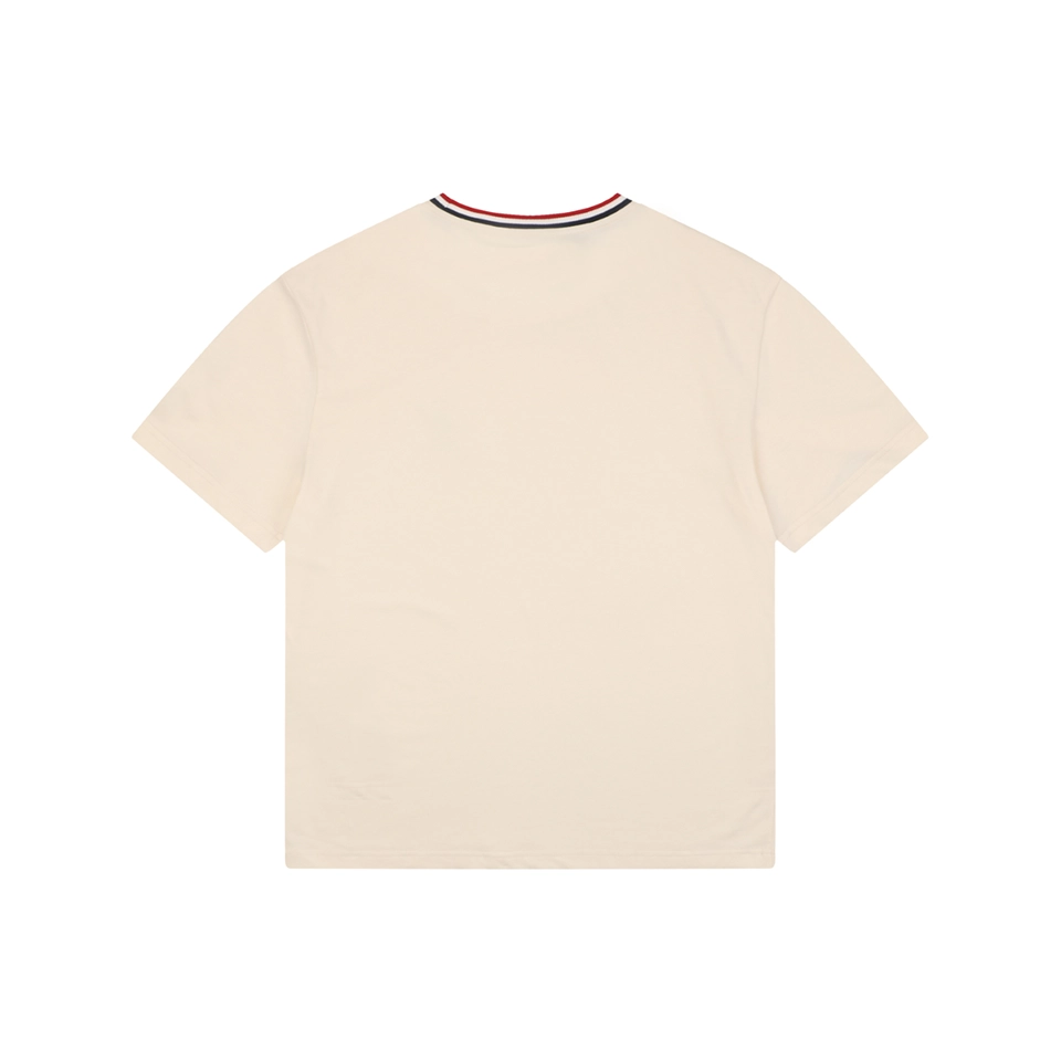 Moncler MonDuck Embroidered T-Shirt Beige Back view