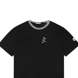 Moncler MonDuck Embroidered T-Shirt Black