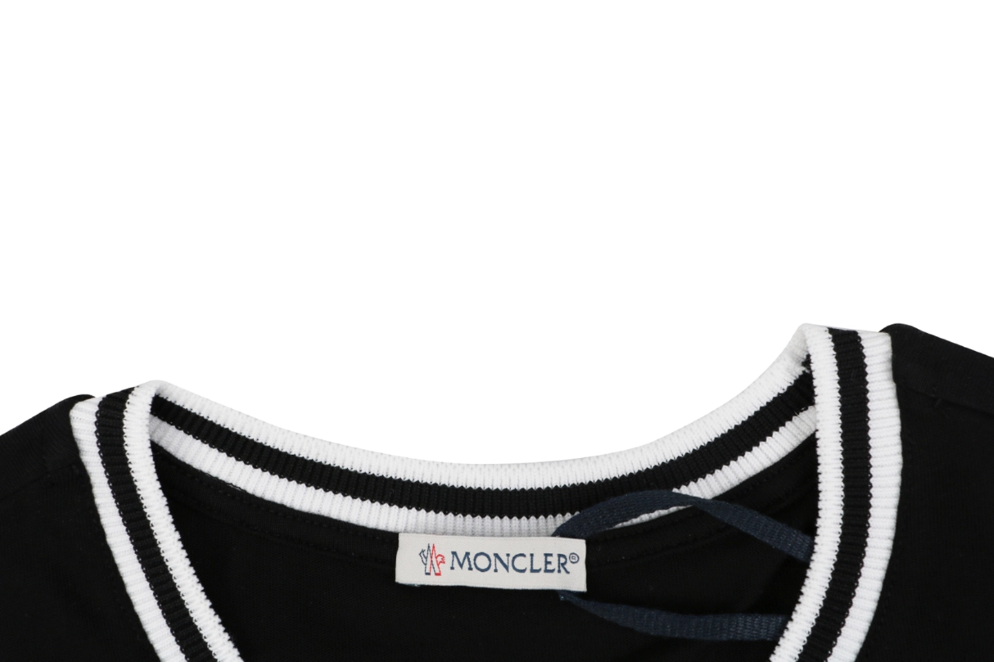 Moncler MonDuck Embroidered T-Shirt Black Collar