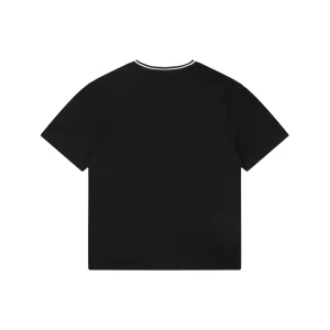 Moncler MonDuck Embroidered T-Shirt Black back view