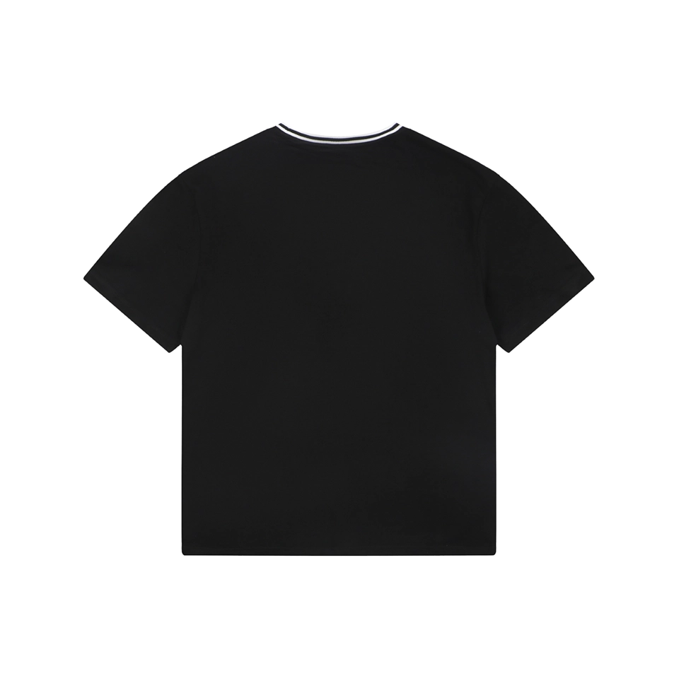 Moncler MonDuck Embroidered T-Shirt Black back view
