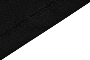 Moncler Red & White Logo Embroidered Oversized T-Shirt Black
