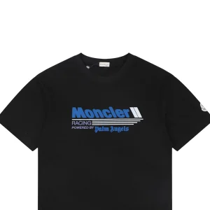 Moncler x Palm Angels Racing Logo Printed T-Shirt Black