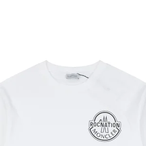 Moncler x Roc Nation Logo Print T-Shirt White