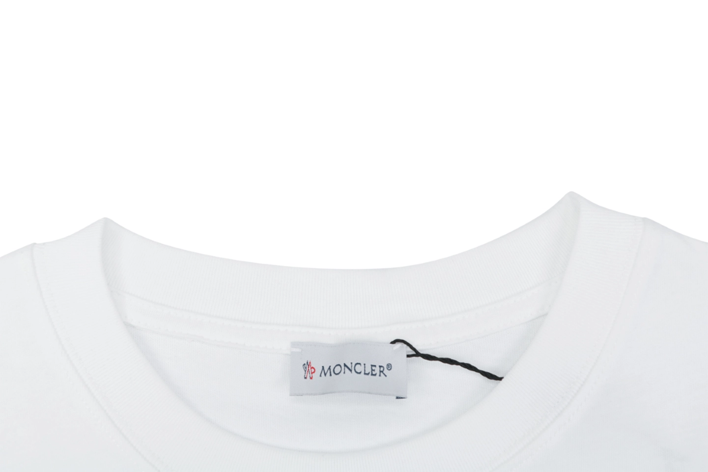 Moncler x Roc Nation Logo Print T-Shirt White Collar