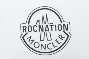 Moncler x Roc Nation Logo Print T-Shirt White Front Brand