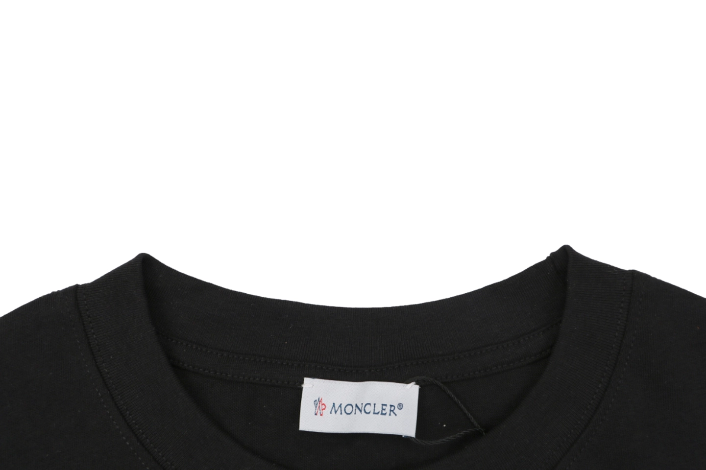 Moncler x Roc Nation Logo Print T-Shirt Black Collar