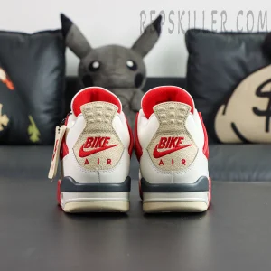 Nigel Sylvester x Air Jordan 4 Retro OG SP “Brick After Brick” heel view with BIKE AIR embroidery