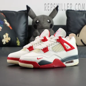Nigel Sylvester x Air Jordan 4 Retro OG SP “Brick After Brick” pair display with vintage color blocking