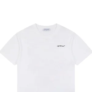 OFF-WHITE “Abstract Arrow” Textured Embroidery T-Shirt