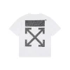 OFF-WHITE “Abstract Arrow” Textured Embroidery T-Shirt