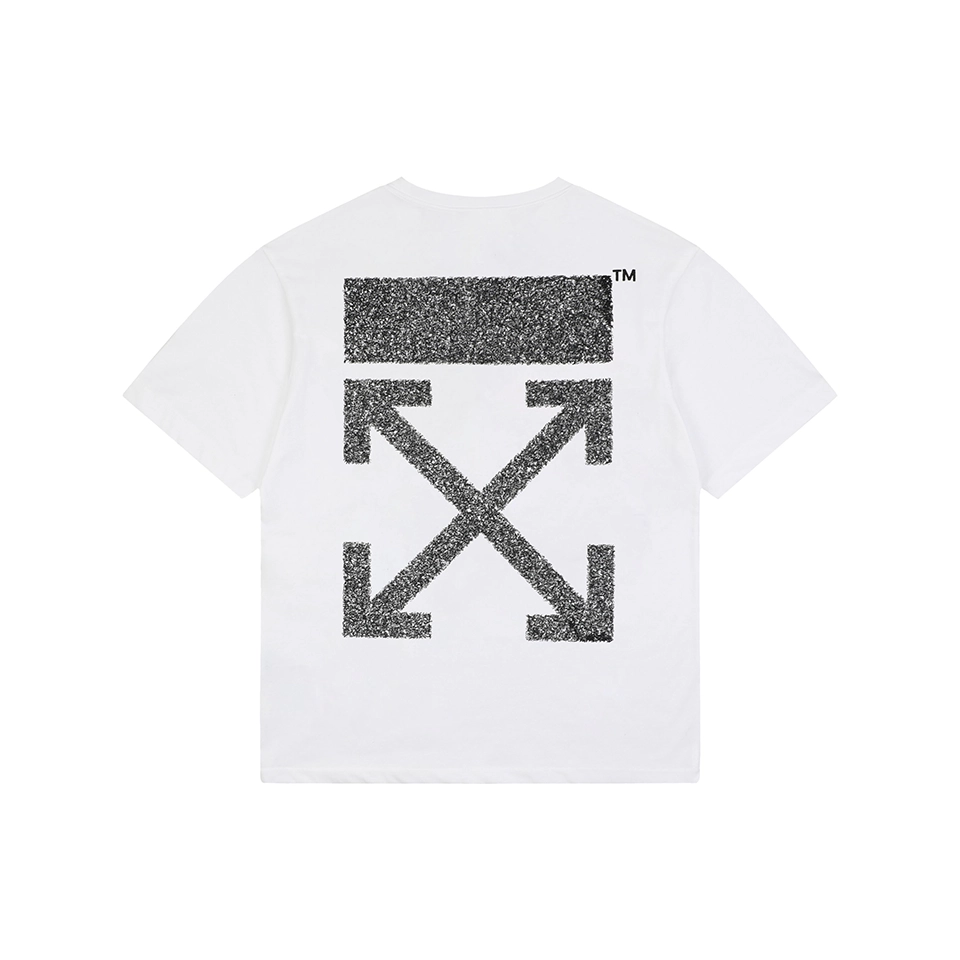 OFF-WHITE “Abstract Arrow” Textured Embroidery T-Shirt Back view