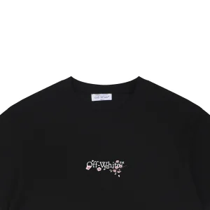OFF-WHITE Cherry Blossom Arrow Print T-Shirt Black
