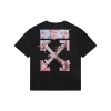 OFF-WHITE Cherry Blossom Arrow Print T-Shirt Black