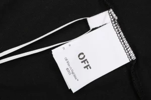 OFF-WHITE Cherry Blossom Arrow Print T-Shirt Black Wash label